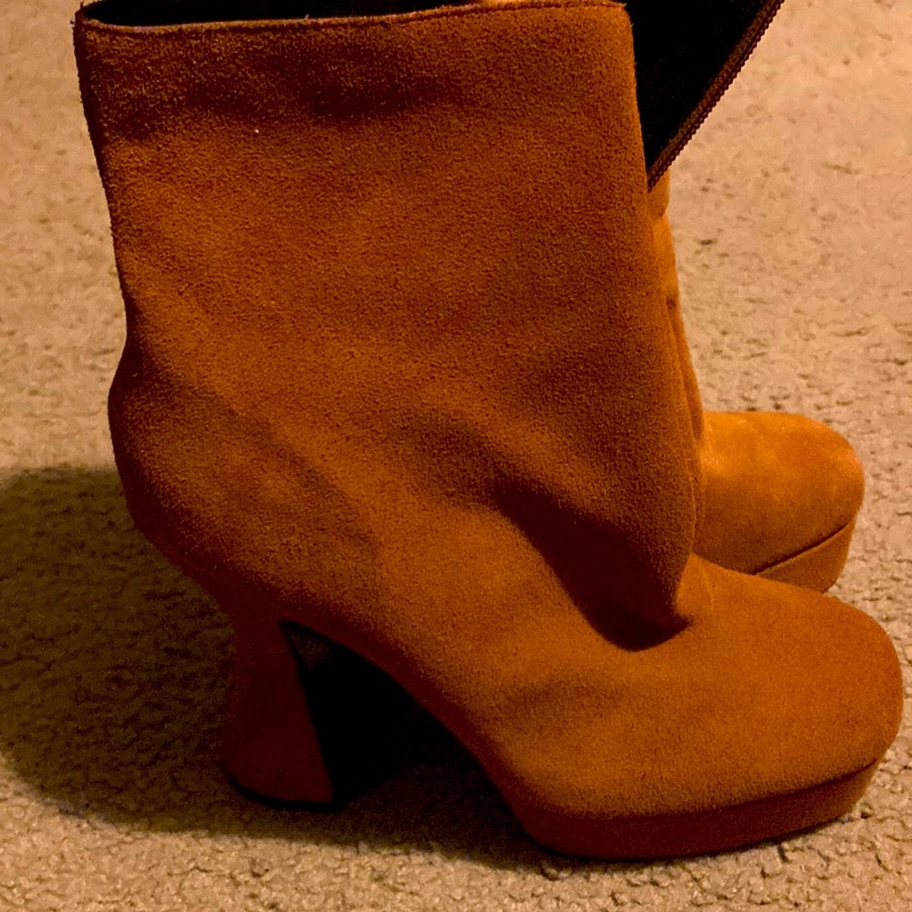 ASOS Suede Platform Boots
